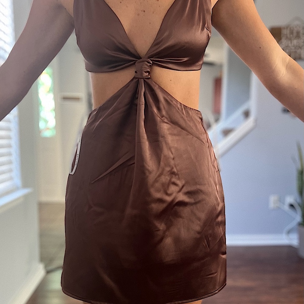 Mini Dress -Mocha Color